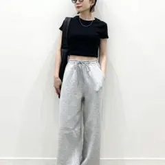 【GU】リブミニT 半袖 ブラック【ジーユー】のサムネイル