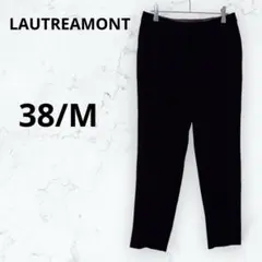 ＊ロートレアモン スラックス パンツ 38 M 黒 日本製 ビジネス