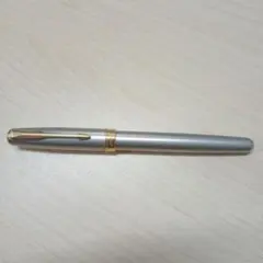 PARKER 万年筆 シルバー ゴールドトリム - メルカリ