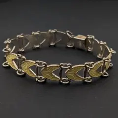 ヴィンテージ 50s~60s デンマークシルバー925 ブレスレット 16.8g 