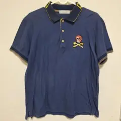 MARK & LONA マークアンドロナ スカル刺繍 半袖ポロシャツ