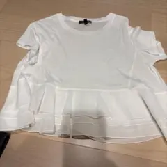 Drawer フリル付きホワイトシャツ サイズ1のサムネイル