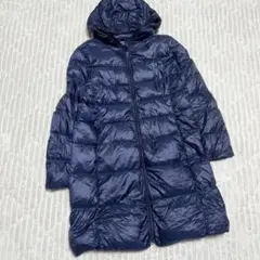 【a4282】UNIQLO 人気完売品 ウルトラライトダウンフーデットコート 紺