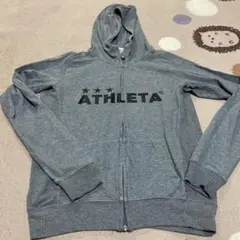 ATHLETA グレー フルジップパーカー 150