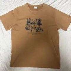 Columbia コロンビア キャンプ柄 Tシャツ ブラウン XLのサムネイル