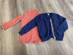 SHIPS カーディガン、branshes オレンジ トップス 90