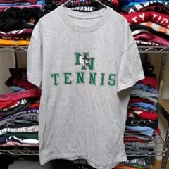 90s海外製テニスアニマルウルフメンズ古着МヴィンテージロゴtシャツUSA直輸入のサムネイル