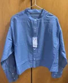 インディゴライクシアークロップドシャツ　coen コーエン