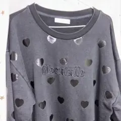 Avertulle ハート装飾スウェットトップス