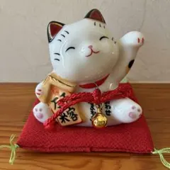 博多人形 猫置物 福笑う ネコ 猫グッズ 縁起物 新生活 節句 お祝い