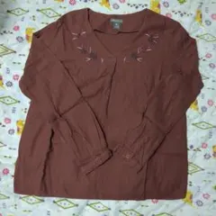 Eddie Bauer エディー・バウアー　テラコッタ 長袖シャツ PS