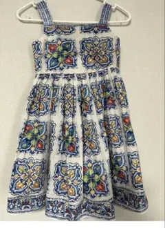 極美品ドルチェ&ガッバーナ キッズワンピース 6歳113-119㎝ マヨルカ