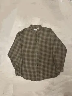 OLDGAP 長袖シャツ オリーブグリーンチェック　90s
