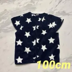 星柄スリーパー 100cm ネイビー/ホワイト