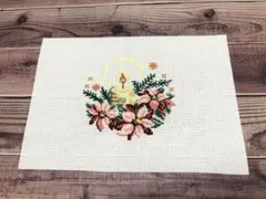 クロスステッチ完成品　クリスマスのサムネイル