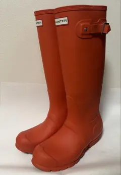 HUNTER オリジナル トール レインブーツ オレンジのサムネイル