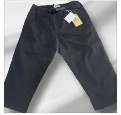 グラミチ クロップドパンツ 黒 S 新品 ストレッチ 美シルエット