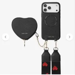 可愛い‼️美品‼️CUSTYPE ハート型ポーチ付きiPhoneケース