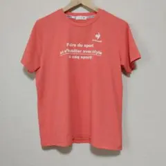【レディース】le coq sportif Tシャツ コーラルピンク　Lサイズのサムネイル