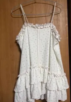 Merry jenny flower waffle ミニワンピース