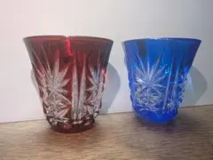 江戸切子 グラス タンブラー 紫 大友精三 作家 東京都伝統工芸品
