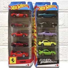 再出　ホットウィール　フェラーリ　F & F 5PACK ２セット未開封