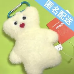 【新品】mojojojo カラビナ付き ぬいぐるみポーチ（くま）①