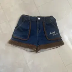 Jenni Love ボア付きショートパンツ　デニム　160ｃｍ
