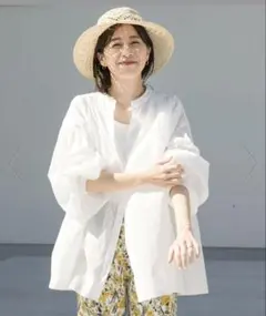 アーバンリサーチドアーズ　コットンボイルギャザーブラウス