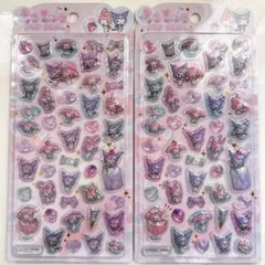 国内正規品！サンリオマイメロ　クロミうるちゅるポップシール２枚セット