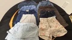 キッズ ボトムス まとめ売り 9点セット デニム ショートパンツなど女の子