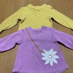 petit mainキッズジョイトップス2枚セット