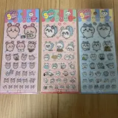 ちいかわ ハチワレ モモンガ透明シール 3シートセット