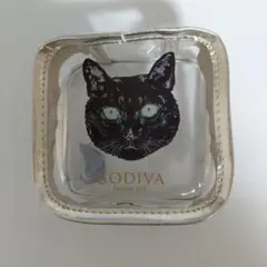ゴディバ　黒猫　クリア　ポーチ　GODIVAのサムネイル