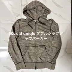 00s old uniqlo ダブルジップアップパーカー