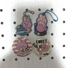 BT21 COOKY キーホルダー 缶バッジ まとめ売り