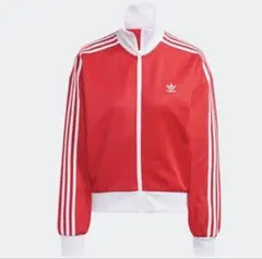 adidas 赤 ジップアップジャケット