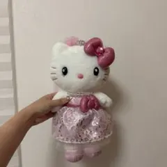 新品未使用・ハローキティ[ウエディングドレス・キティぬいぐるみ