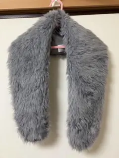 成人式　グレー ファー ストール　和装　洋装