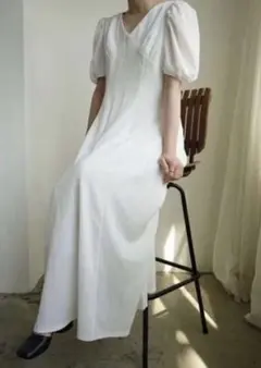 Acka. puff sleeve flare dress エーシーケーエーのサムネイル