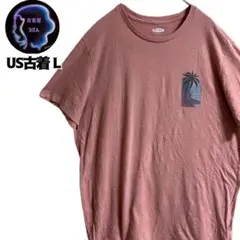 US古着 OLD NAVY 半袖Tシャツ プリント 風景画 L ピング