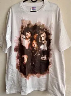 90s 三ばか大将カーリー プリントTシャツ コメディグループ 黒ブラック 