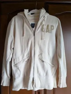 GAP ジップアップパーカー アイボリー XS