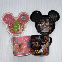 ディズニー限定 マグカップ＆プレートセット（2009年 クリスマス＆ハロウィン）