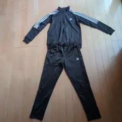 adidas ジャージ 上下セット ブラック160cm