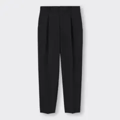 GU ストレッチテーパードパンツ　ブラック　Sサイズ　綺麗め　イージーケア