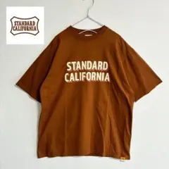 試着のみ スタンダードカリフォルニア ボックス ロゴ Tシャツ オレンジ 