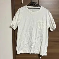 ホワイト Tシャツ Lサイズ ポケット付き