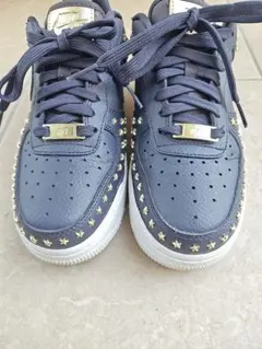 Air Force 1 Low '07 XX スタッズ 黒 ゴールド　22cm