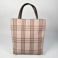 BURBERRY LONDON ハンドバッグ 手提げ ノバチェック ピンクのサムネイル